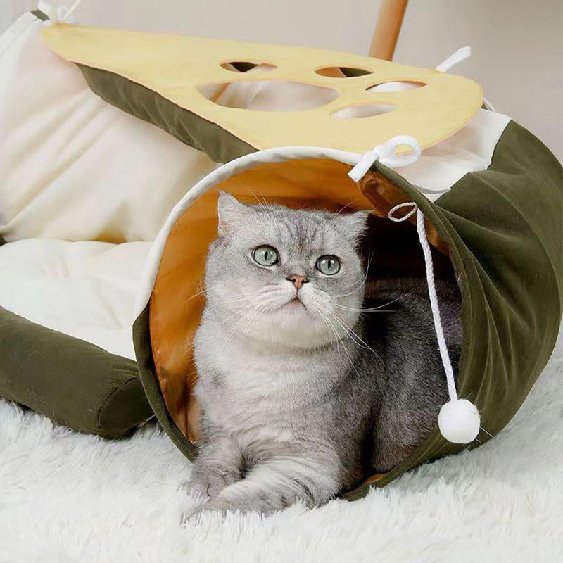 Multifunctional Pet Nest Cat Tunnel and Cat Bed 2 in 1