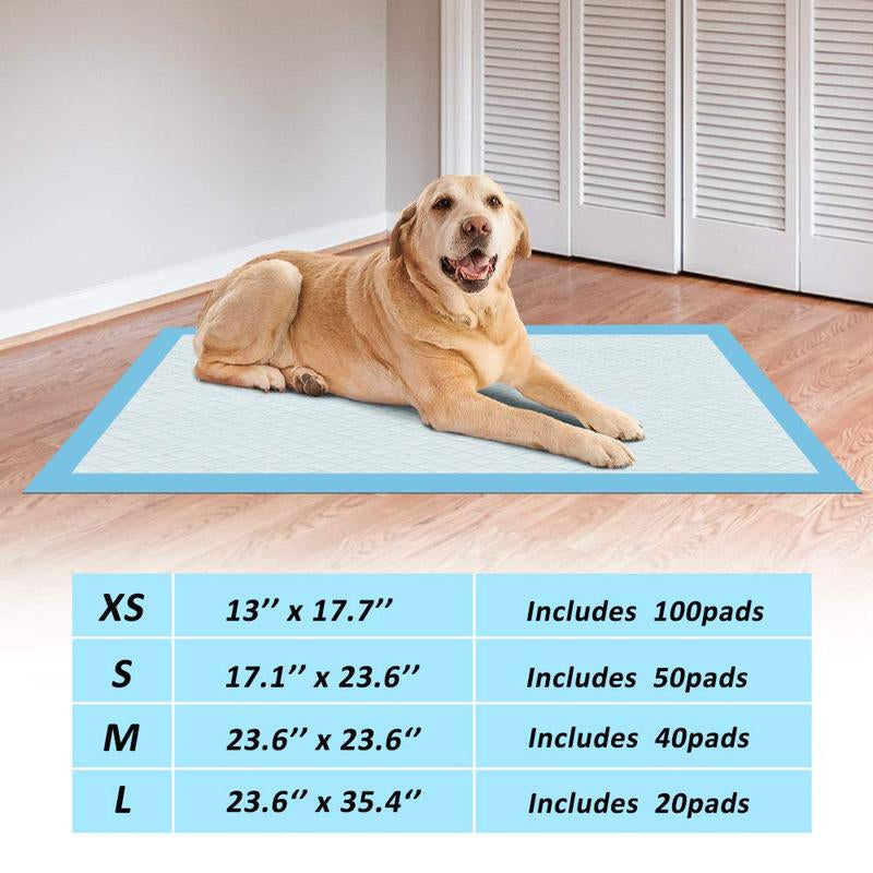 Scratchme Super-Absorbent Waterproof Dog and Puppy Pet Training Pad, Housebreaking Pet Pad,Blue