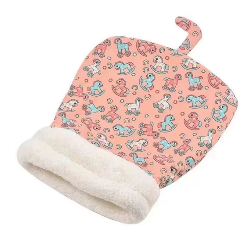 Cat Sleeping Bag Soft Winter Fluffy Feel Thickened Pet Pocket Type Quilt Bed Kitten Puppy Soft Comfortable Nest Pet Supplies