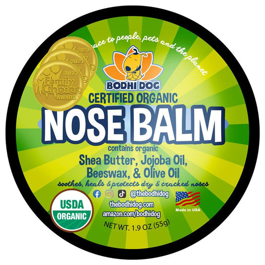 Bodhi Dog Nose Balm | USDA Certified Organic | Moisturizes & Soothes Dry Noses | Protect & Restore Cracked and Chapped Dog and Cat Noses | Made in USA