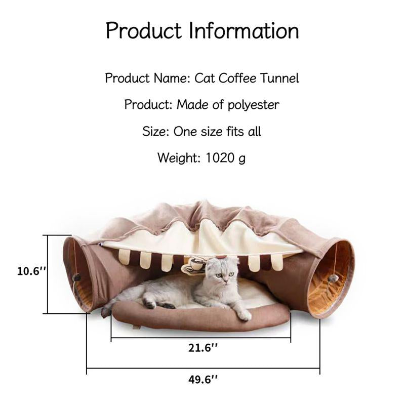 Multifunctional Pet Nest Cat Tunnel and Cat Bed 2 in 1